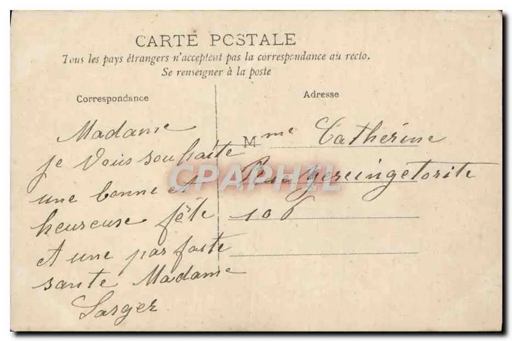 Mädchen mit Rosenstrauß — Frohe Feier — Verlag S.89 - Rückseite