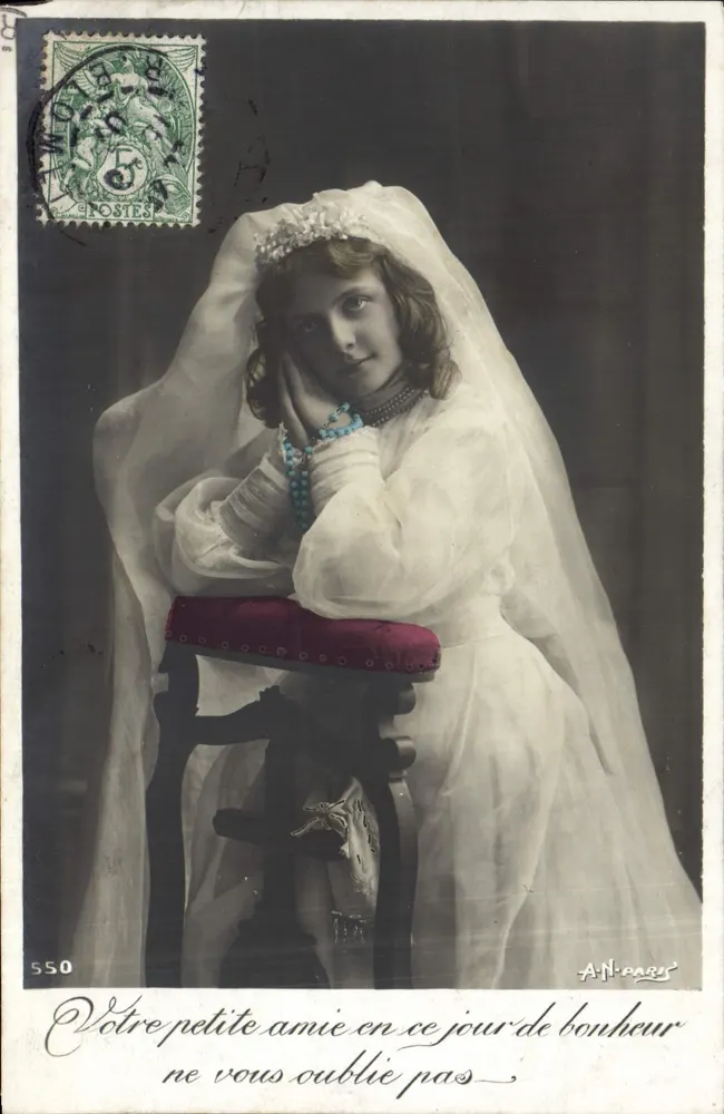 Jeune mariée — portrait — A.N. PARIS n°550 - Vorderseite