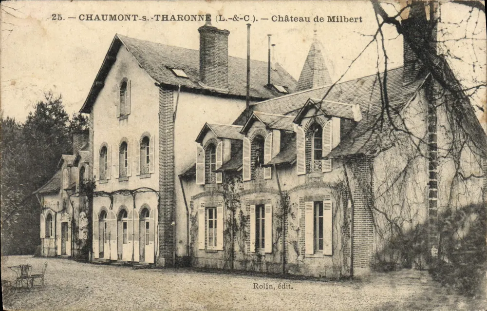 Chaumont-s-Tharonne — Castelo de Milbert — Rolin, editor - Frente