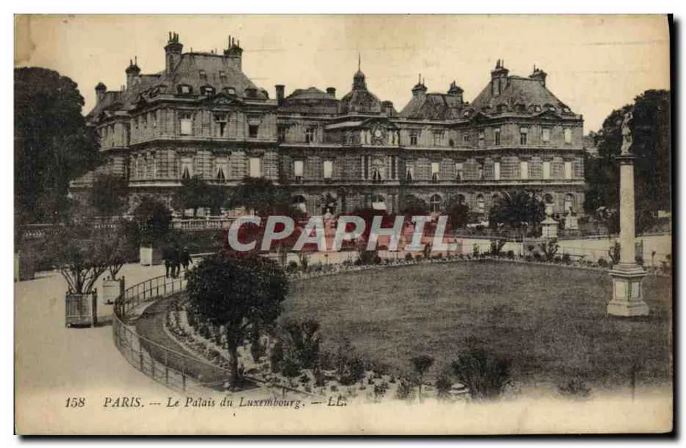 Paris — O Palácio do Luxemburgo — LL. — n° 158 - Frente