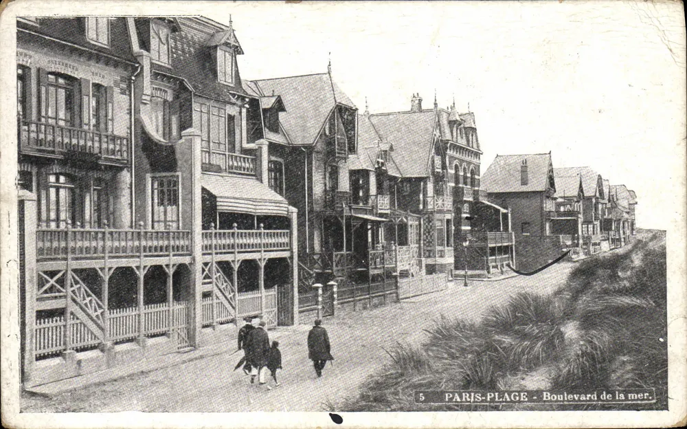 Paris-Plage - Boulevard de la mer — editor Au Gagne-Petit, Le Havre, n°5 - Frente