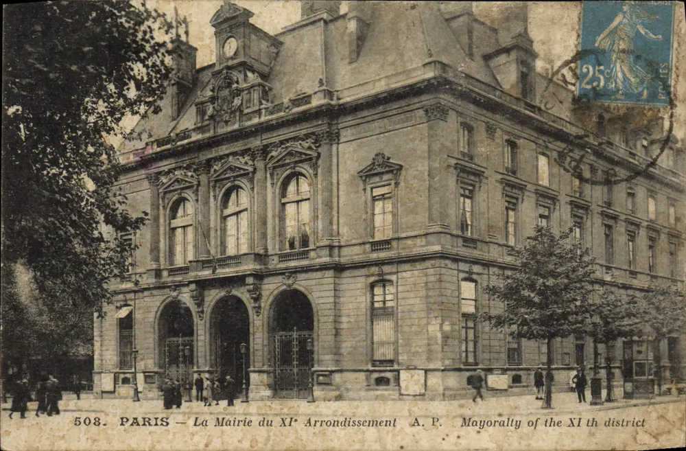 Paris — Die Stadtverwaltung des 11. Arrondissements — A.P. Bürgermeisteramt des XI. Bezirks - Vorderseite