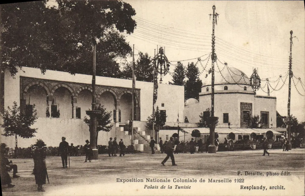 Palast von Tunesien — Nationale Kolonialausstellung von Marseille 1922 — P. Detaille, photo-Verlag - Vorderseite