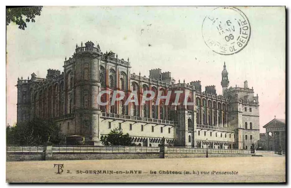 St-GERMAIN-en-LAYE — O Castelo (m.h.) vista geral — Editor T.2 - Frente