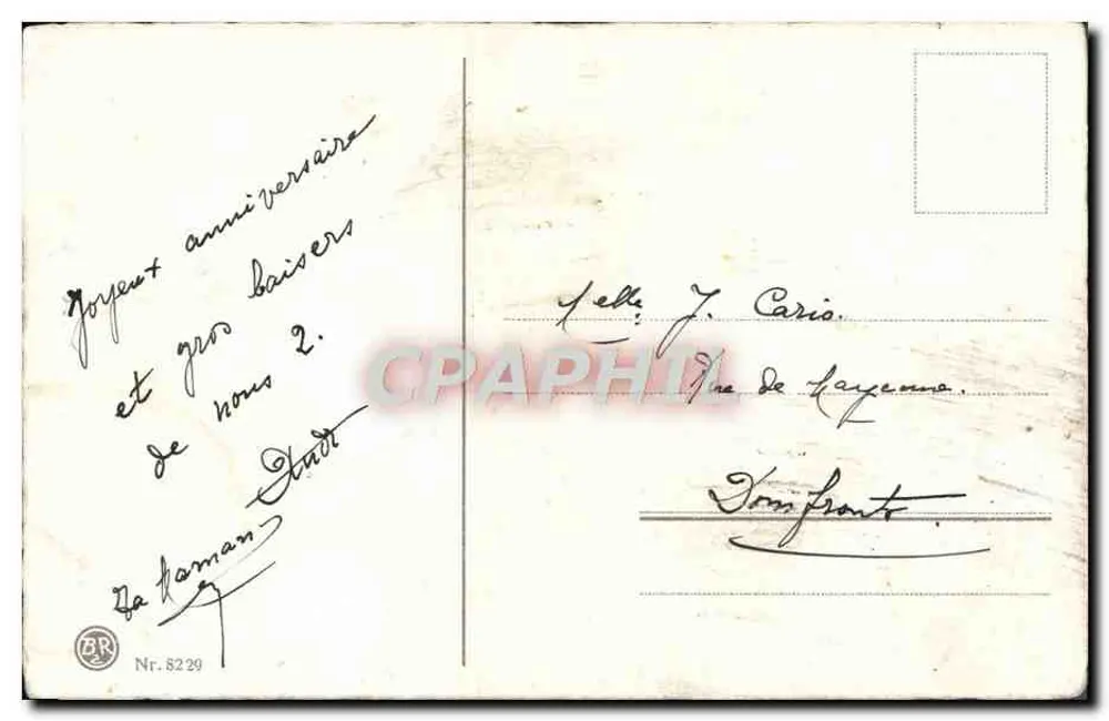 रंगीन डेलिया के बूंद - एडिटर अज्ञात, श्रृंखला संख्या 5229 - पीछे