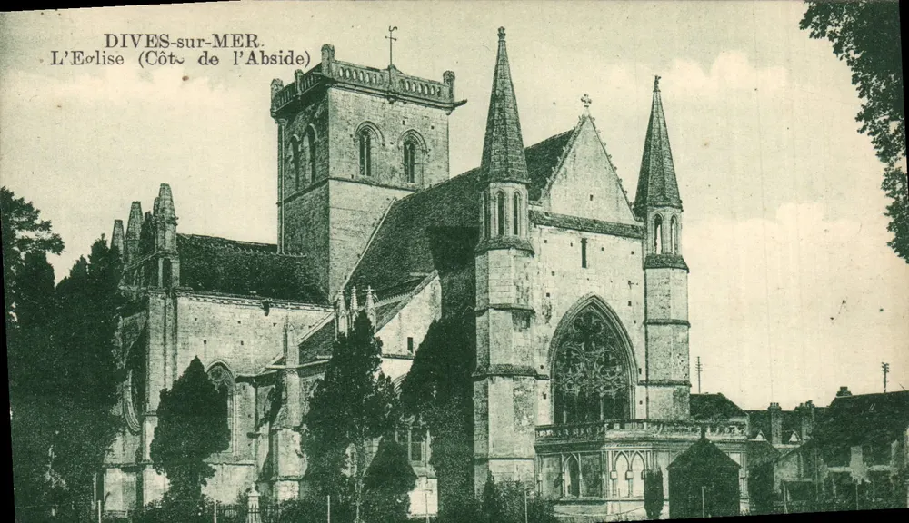 Dives-sur-Mer — A Igreja (Lado da Abside) — n°14 - Frente