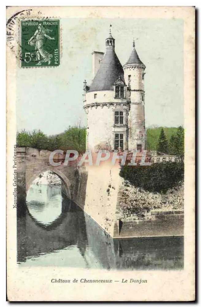 Castelo de Chenonceaux — O Donjon — Novas Galerias Parisienses - Frente