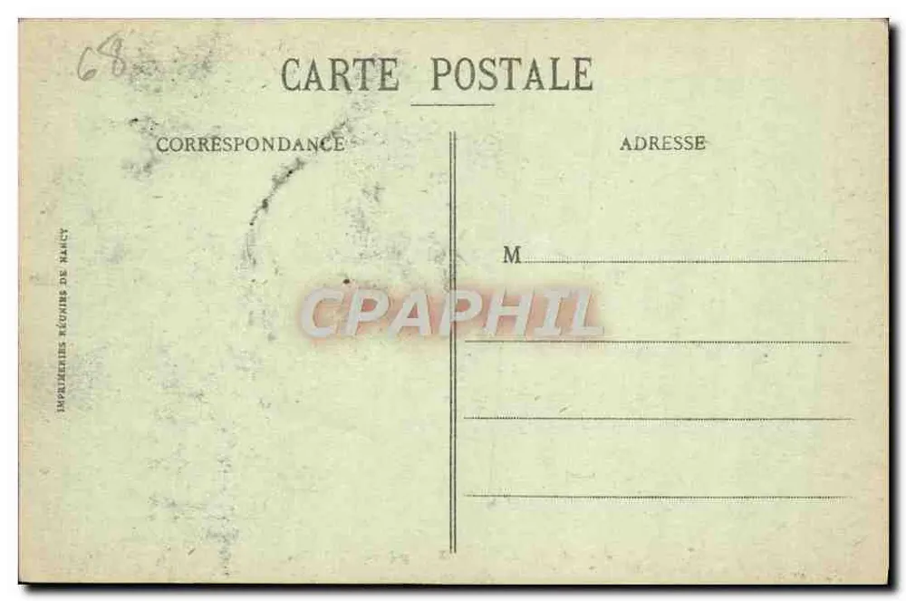 Montreux-Vieux - Innenansicht der Kirche — Edition D. Mevér, Nr. 49, Frankreich, Belfort - Rückseite