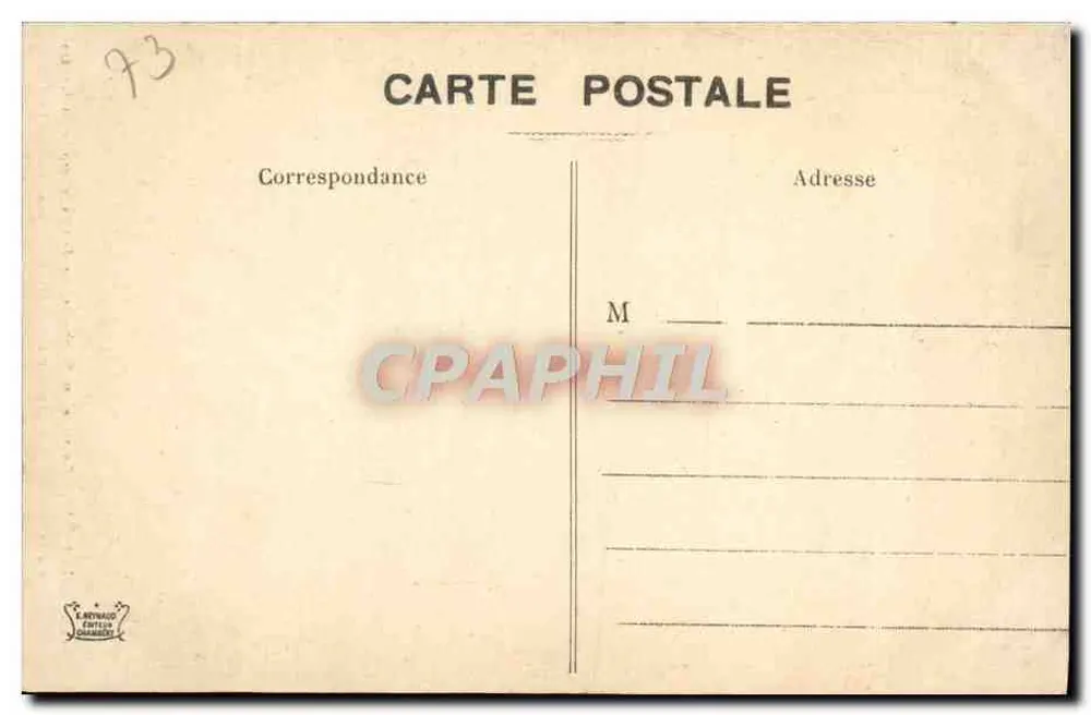 Chambéry - Fuente de los Elefantes — erigida en memoria del General Conde de Boigne (1751-1830) - Reverso