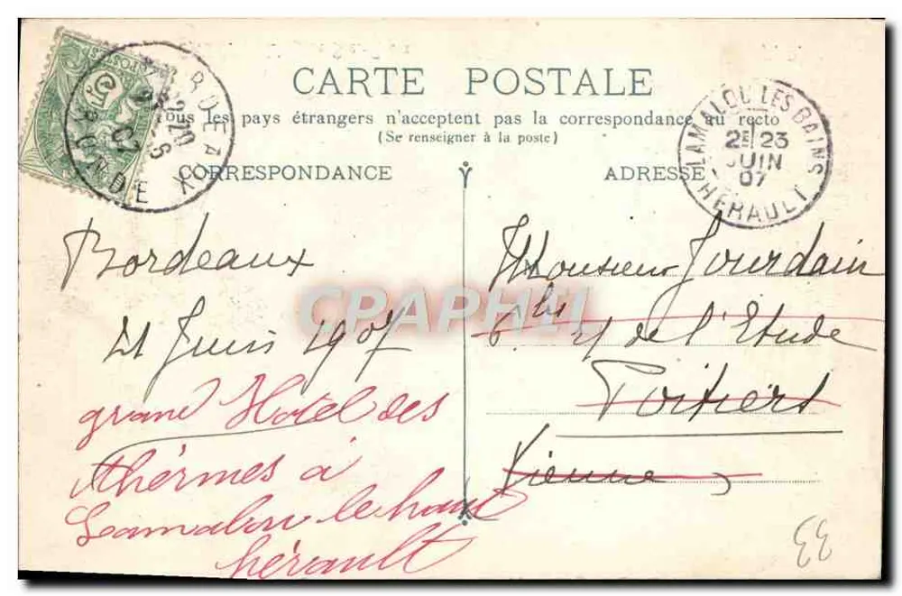 Bordeaux — A Igreja de Santa Cruz — A.P. - Verso