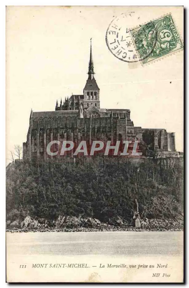 Mont Saint-Michel — Die Wunder, Ansicht vom Norden — ND Phot - Vorderseite