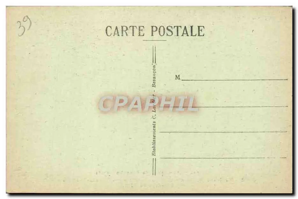Die Quelle des Lison — Pittoreske Orte der Franche-Comté — C.L.B. 1202 - Rückseite