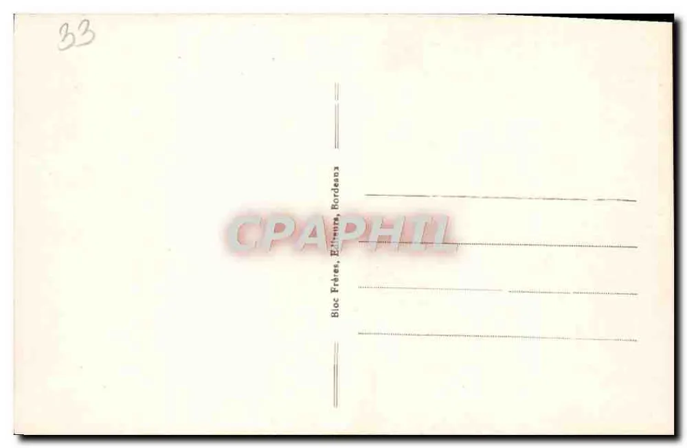 Bordeaux - La Iglesia de San Severino — editor Bloc Frères, n° 103 - Reverso