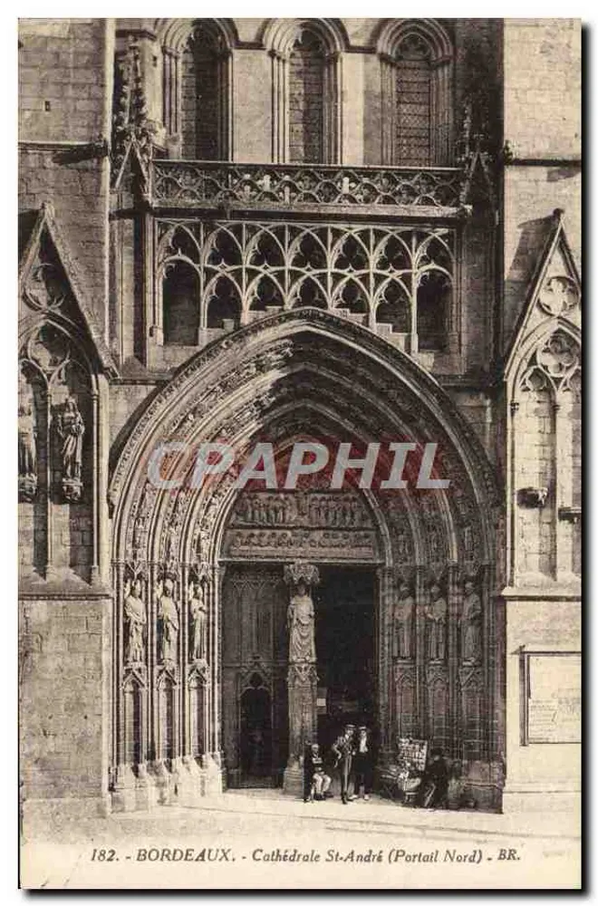 Bordeaux - Kathedrale St-André (Nordportal) - BR. - 182 - Vorderseite