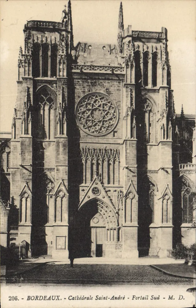 Bordeaux - Cattedrale di San Andrea - Portale Sud - M. D. - Recto
