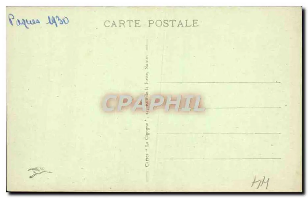 NANTES - Abside da Basílica São Nicolau — editor Luneuil & De Blanc, n° 131 - Verso