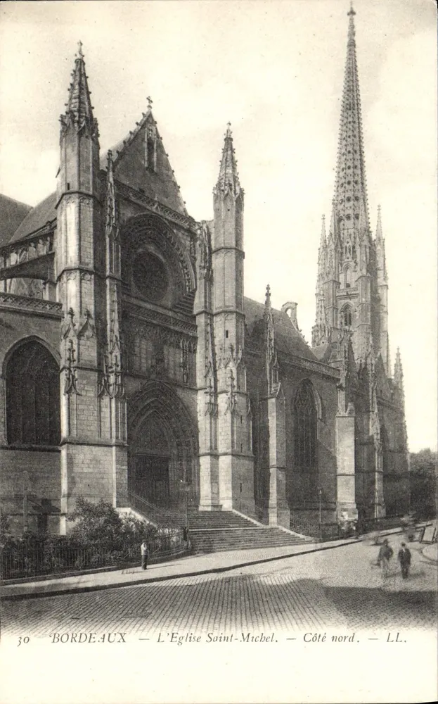 Bordeaux — A Igreja de São Miguel — Lado norte — LL. - Frente