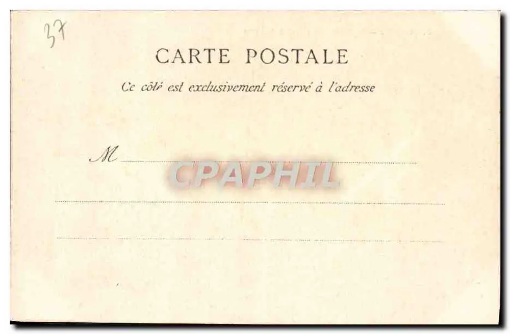 Tours — Interior da Igreja Lanjoue — Editor: C. L. B. (nº 3) - Verso