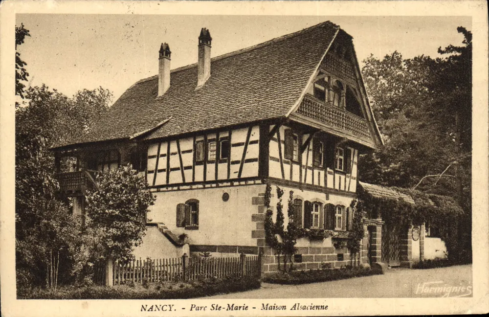 Nancy - Parc Ste-Marie - Maison Alsacienne — Harmignies - Frente