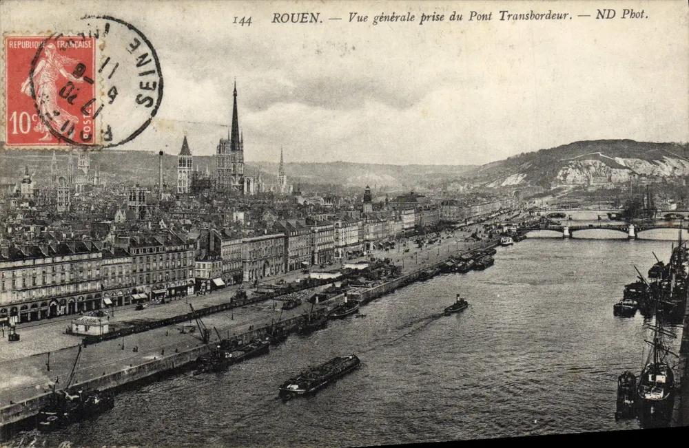 Rouen — Allgemeiner Blick vom Transbordeur-Brücke — ND Phot. - Vorderseite