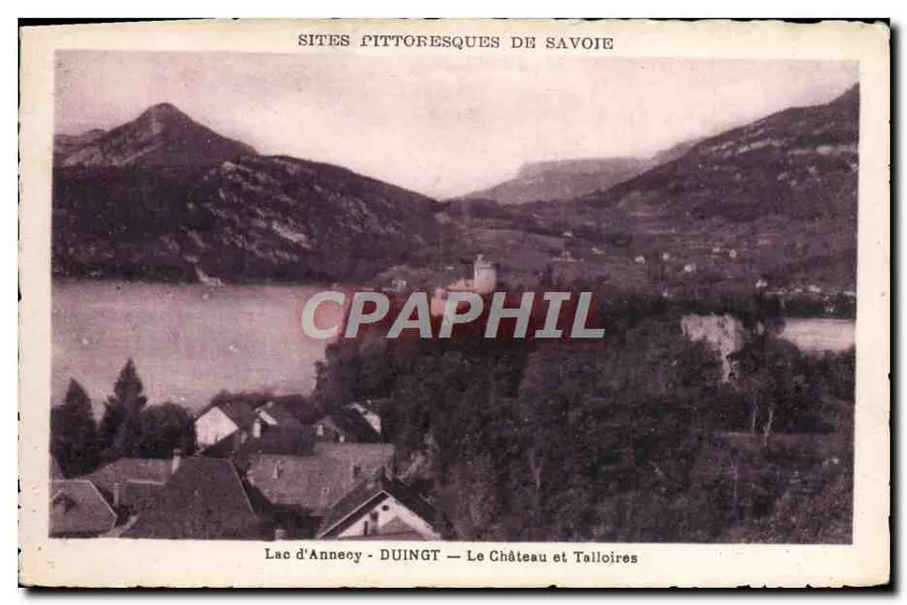 See Annecy — Schloss und Talloires — Landschaftliche Sehenswürdigkeiten der Savoyen — Verlag Duingt - Vorderseite