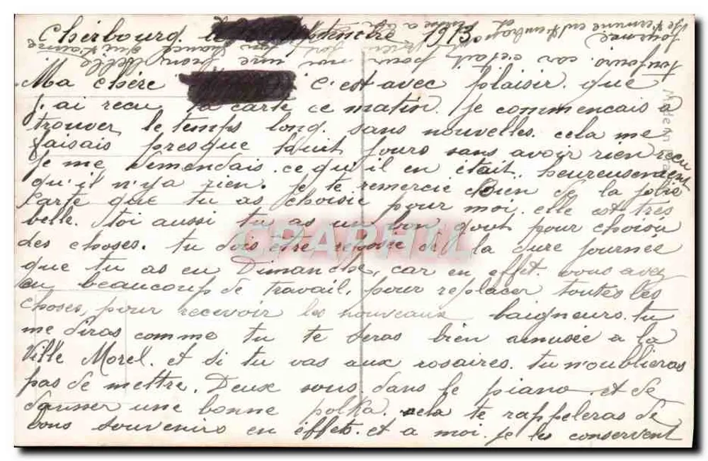 Paar mit Blumenkorb — REX 4490 — Verleger REX - Rückseite