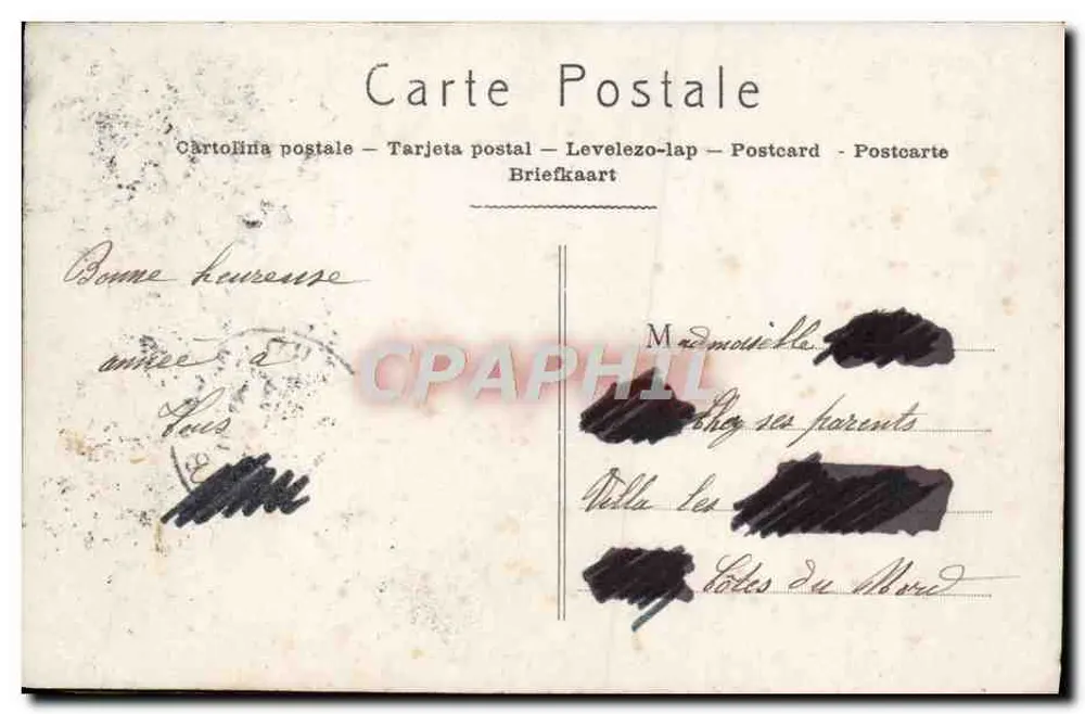 Junge Frau mit Efeu — Au Gui l'an neuf — JAK Paris n°2160 - Rückseite