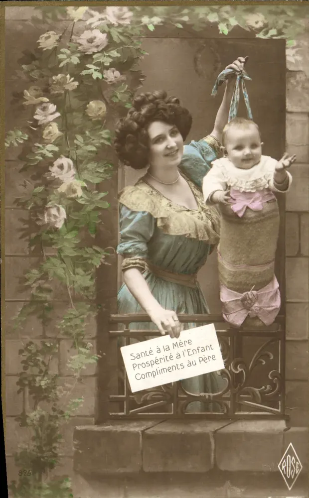 Mutter und Kind — Wünschthema — Rose, n°825 - Vorderseite