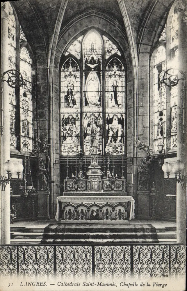 Langres — Kathedrale Saint-Mammès, Kapelle der Jungfrau — ND Phot - Vorderseite