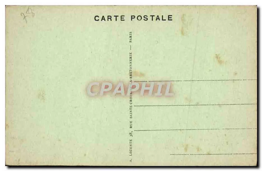 Versailles — Das Militärkrankenhaus — A. L. - Rückseite