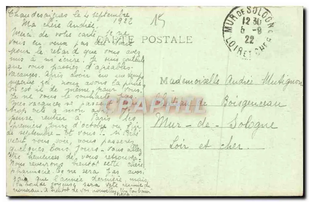 Chaudesaigues — Vista geral — L'Auvergne, Cantal — 127 - Verso