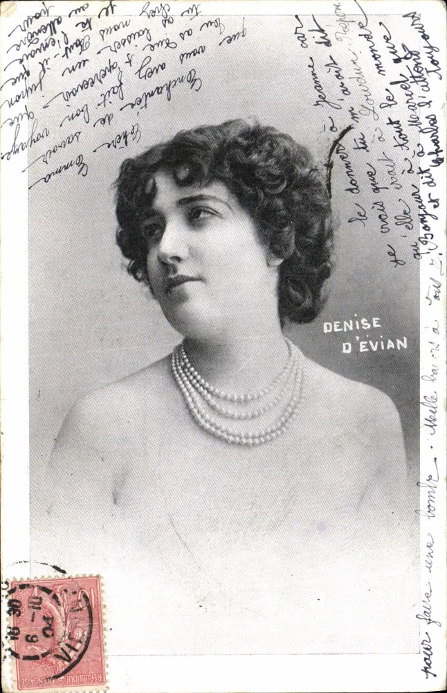Denise d'Évian — Portrait — Verlag unbekannt - Vorderseite