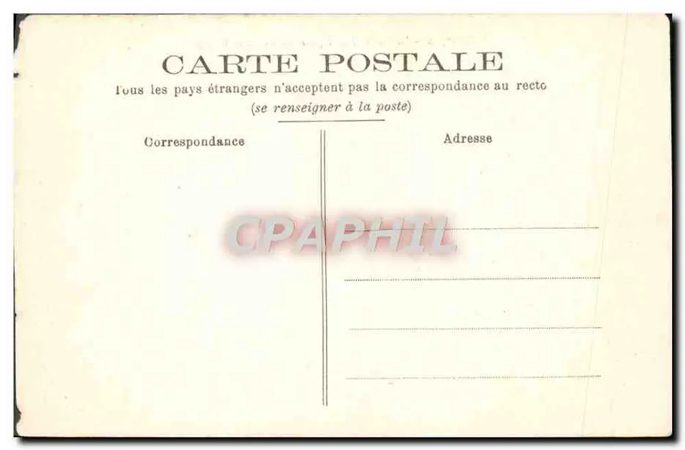 Bourges - A Correios e o Square de la Place Berry — Vichy Établissements - Verso