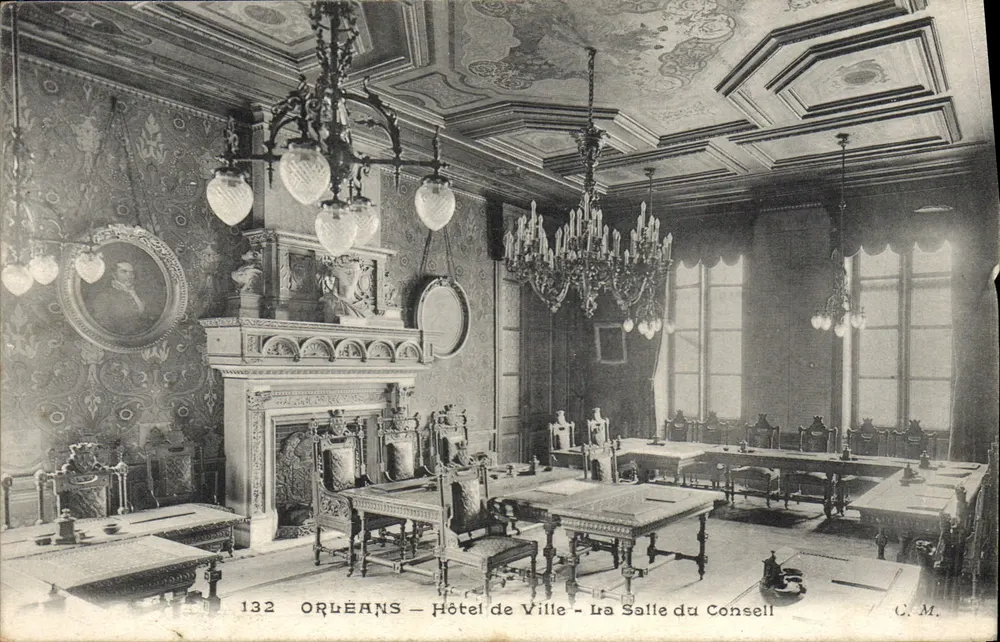 Orléans — Hotel de Ville — Die Salle du Conseil — C. M. — n° 132 - Vorderseite