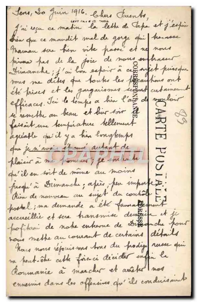 Sens — Eingang zum Lycée und Tor der Kapelle — G. P. - Rückseite