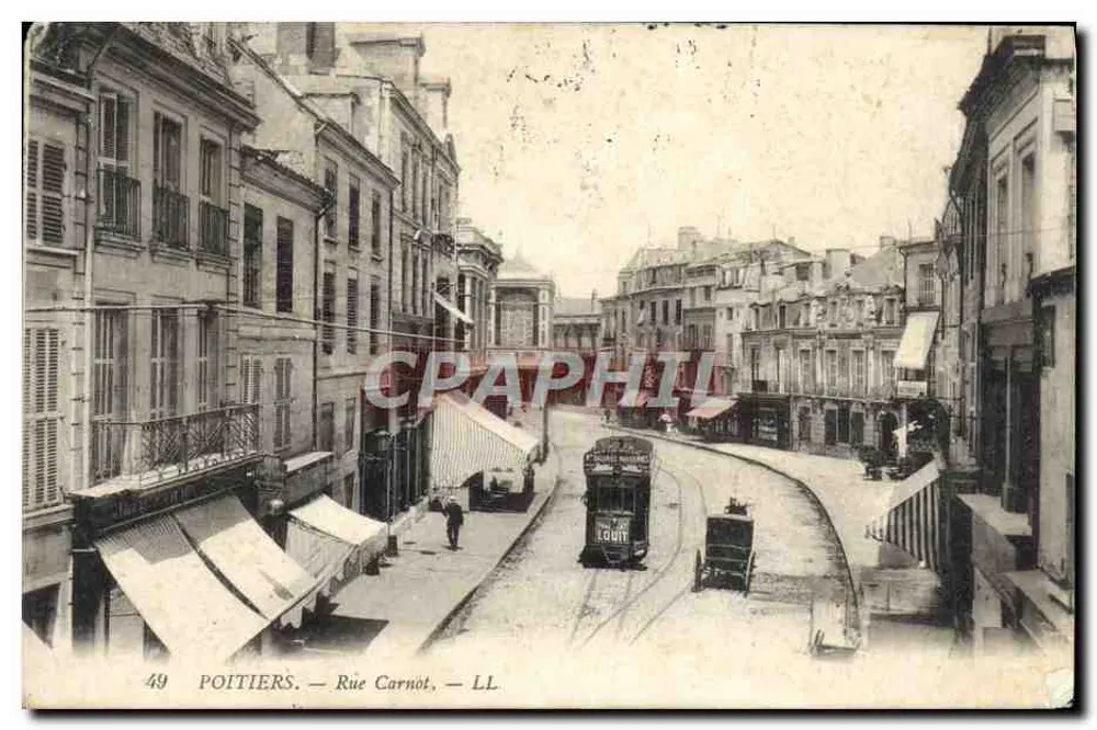Poitiers — Rue Carnot — éditeur LL - Awers