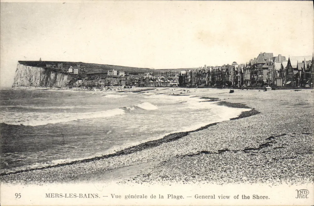 MERS-LES-BAINS — Vista geral da Praia — JND Phot. - Frente