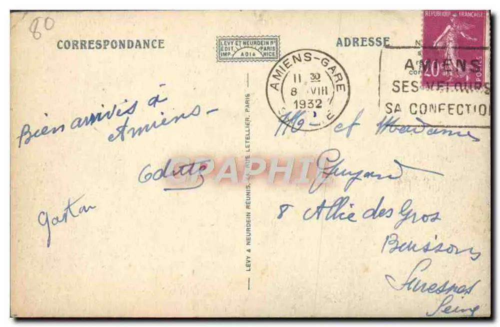 Amiens — Katedra — LL. n°96 - Rewers