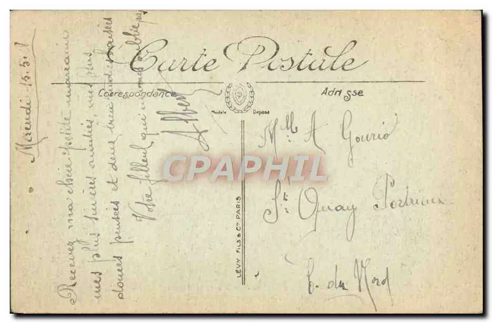 Ramscapele — Zerstörte Station nach Bombardement und überschwemmte Gelände — Visé Paris n°390 - Rückseite