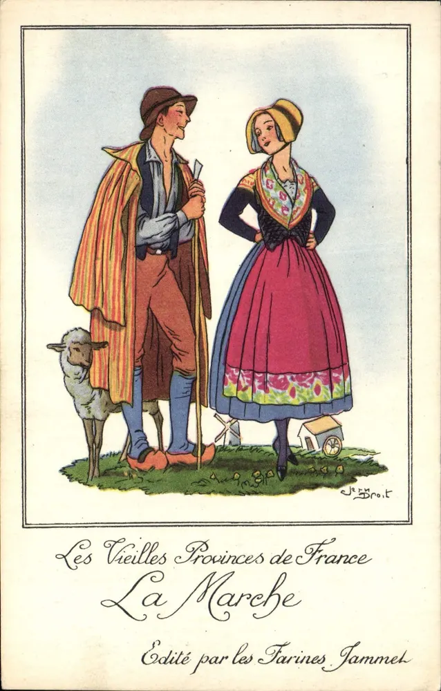 La Marche — Die alten Provinzen Frankreichs — Verlag von Farines Jammet - Vorderseite
