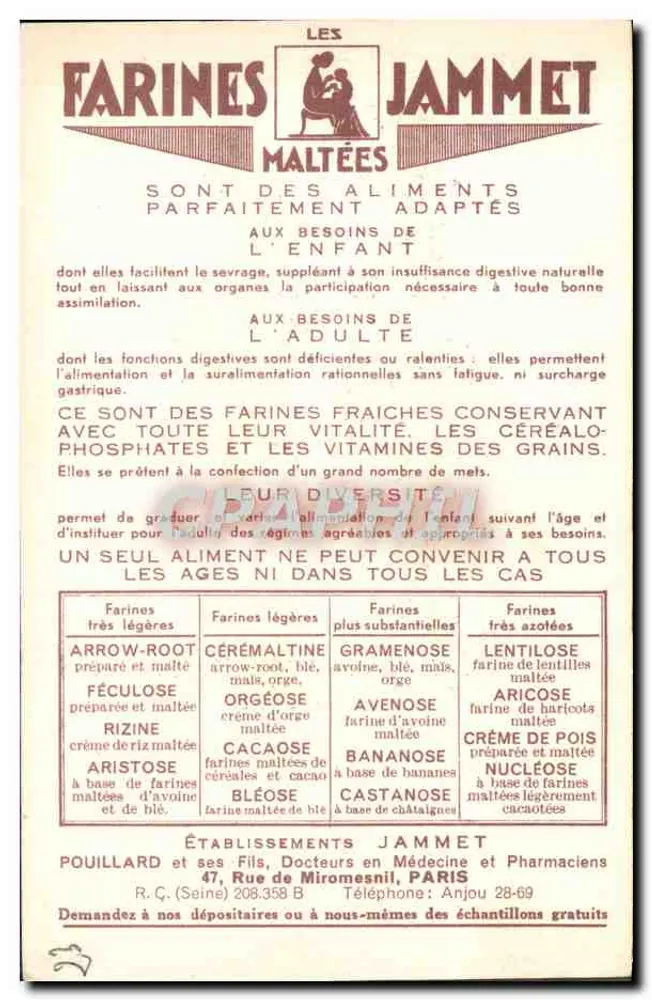 La Marche — Die alten Provinzen Frankreichs — Verlag von Farines Jammet - Rückseite