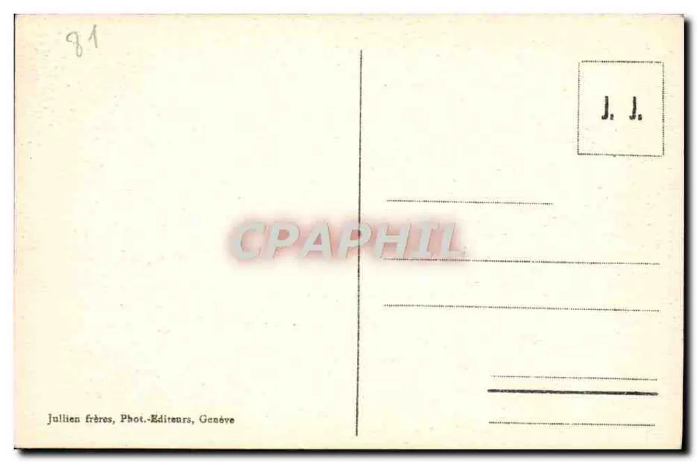 Viadukt von Mont Roc und Pass von Balme — J. J. - 7982 - Rückseite