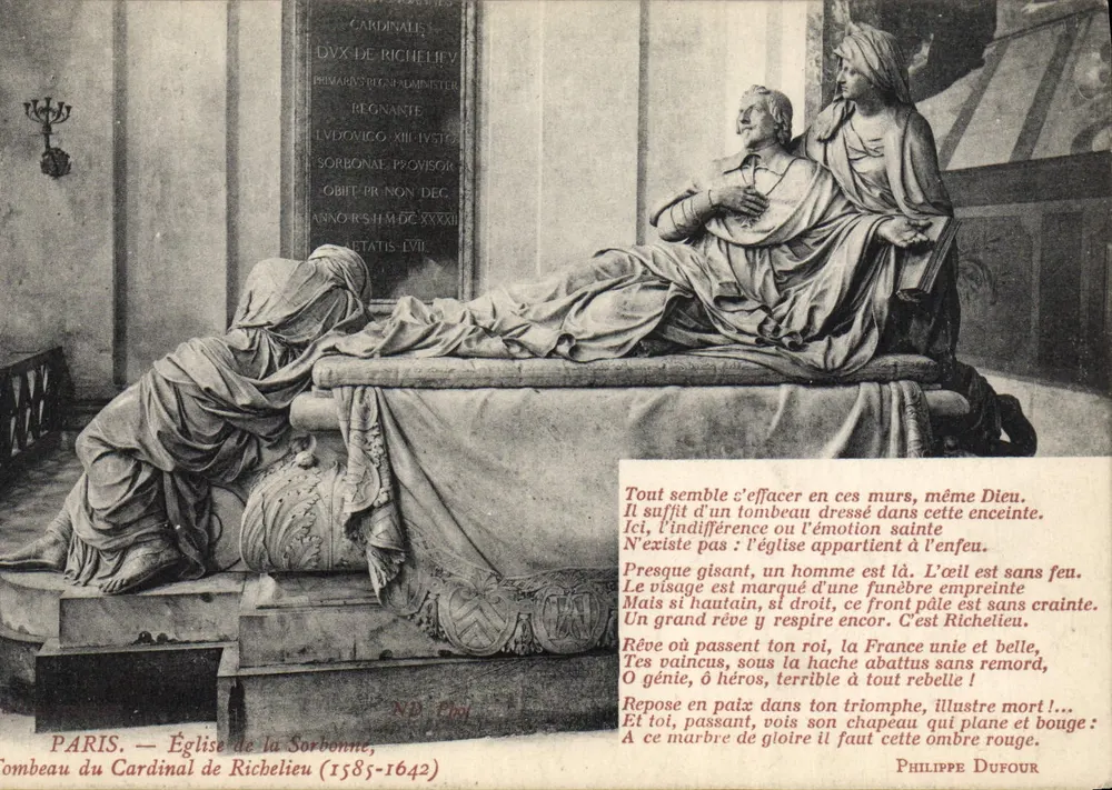 Grab des Kardinal de Richelieu — Kirche der Sorbonne — ND. Phot - Vorderseite