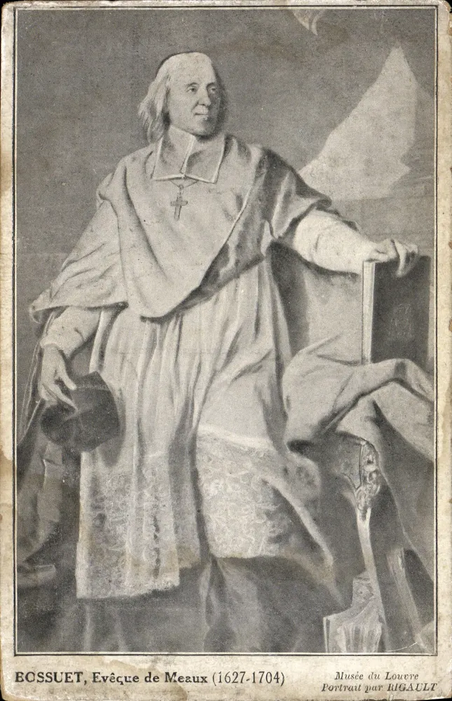 Bossuet, Bispo de Meaux — Retrato por Rigault — Museu do Louvre - Frente