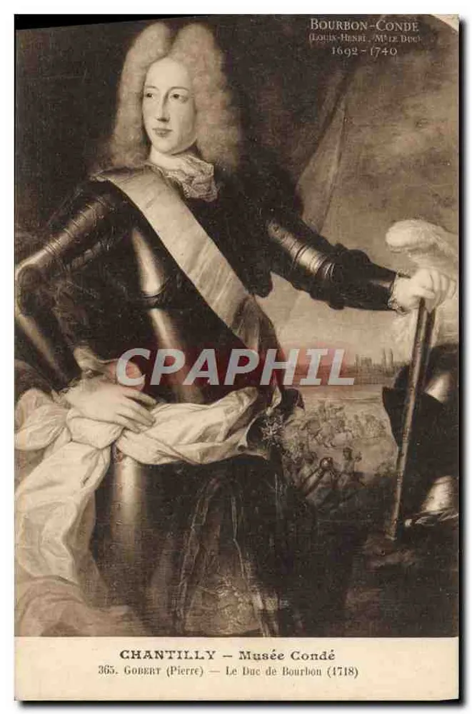 Chantilly — Museo Condé — Il Duca di Borbone (1718) — Gobert (Pierre) — n°365 - Recto
