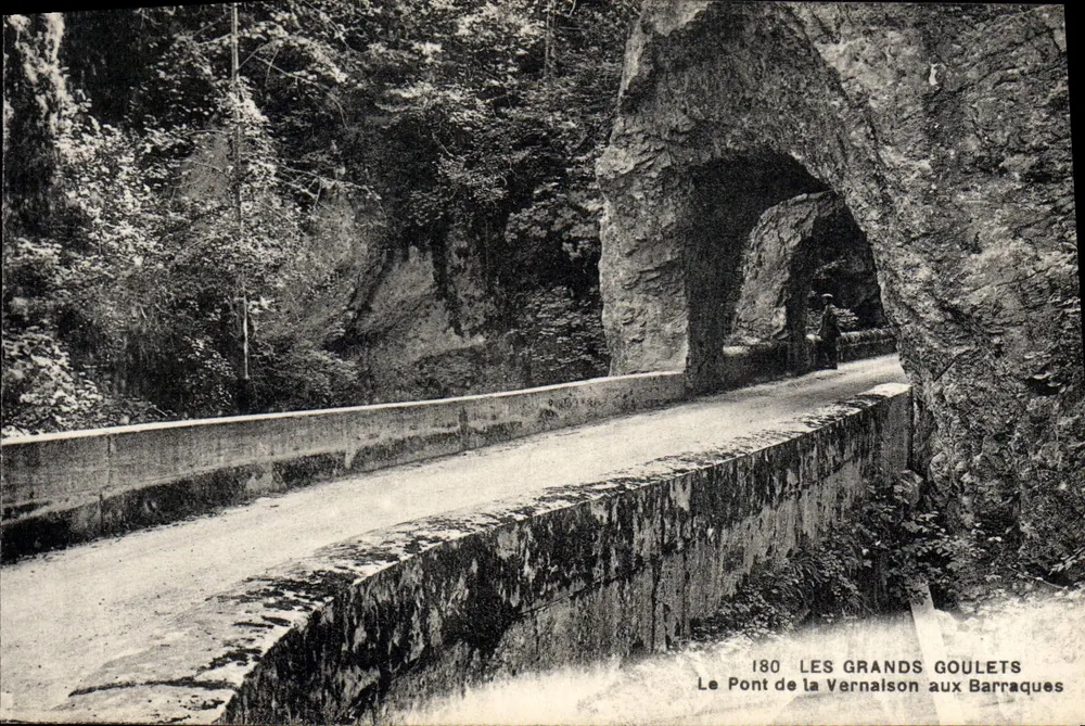 Der Vernalson-Brücke bei den Barraques — Die Großen Goulets — Edition Martinetto Frères, Grenoble - Vorderseite