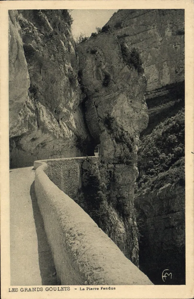 I Grandi Goulets - La Pierre Fendue — Edizioni Martinotto fratelli - Recto