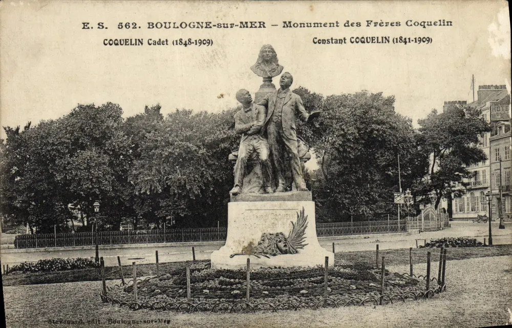 Boulogne-sur-Mer — Denkmal für die Brüder Coquelin — Stevayard, Verlag Boulogne-sur-Mer - Vorderseite