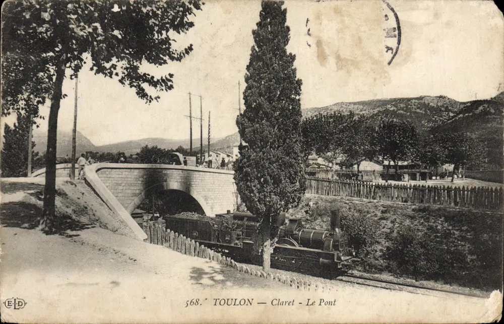 Toulon — Claret — O Ponte — 568. Editor E.D. - Frente