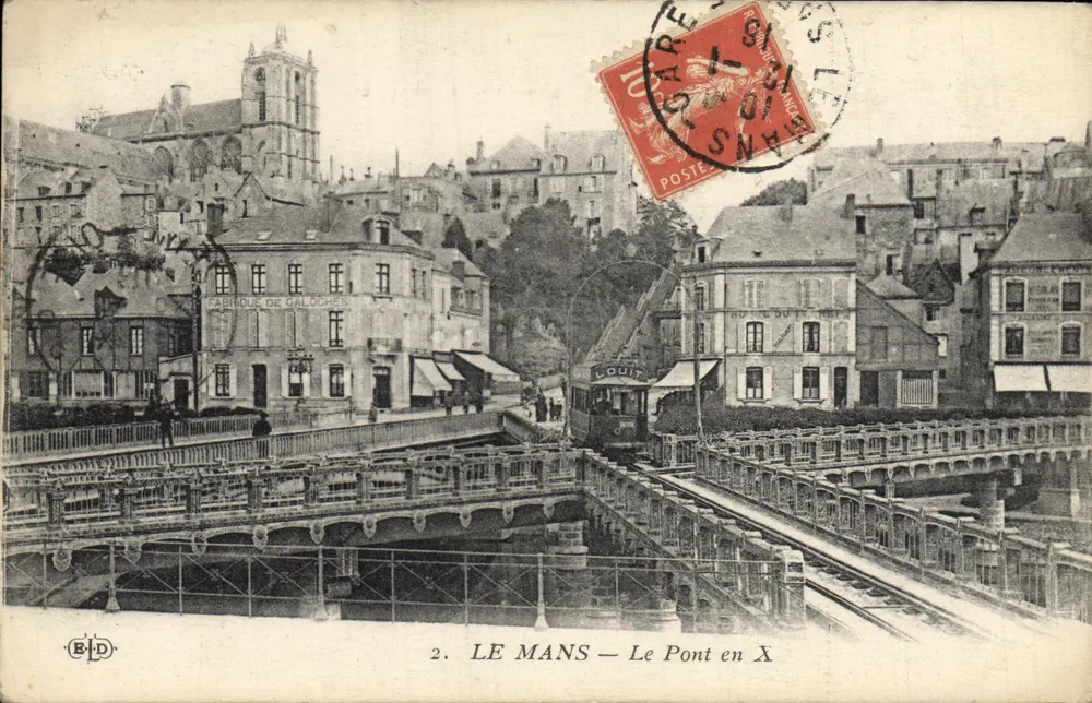 Le Mans — O Ponte em X — Editor E.P.D. n°2 - Frente